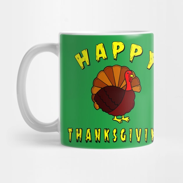 Cute turkey Funny Thanksgiving Gift by S-Log